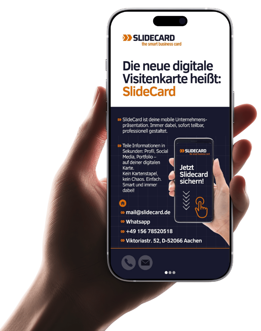 Slidecard Smartphone Hand